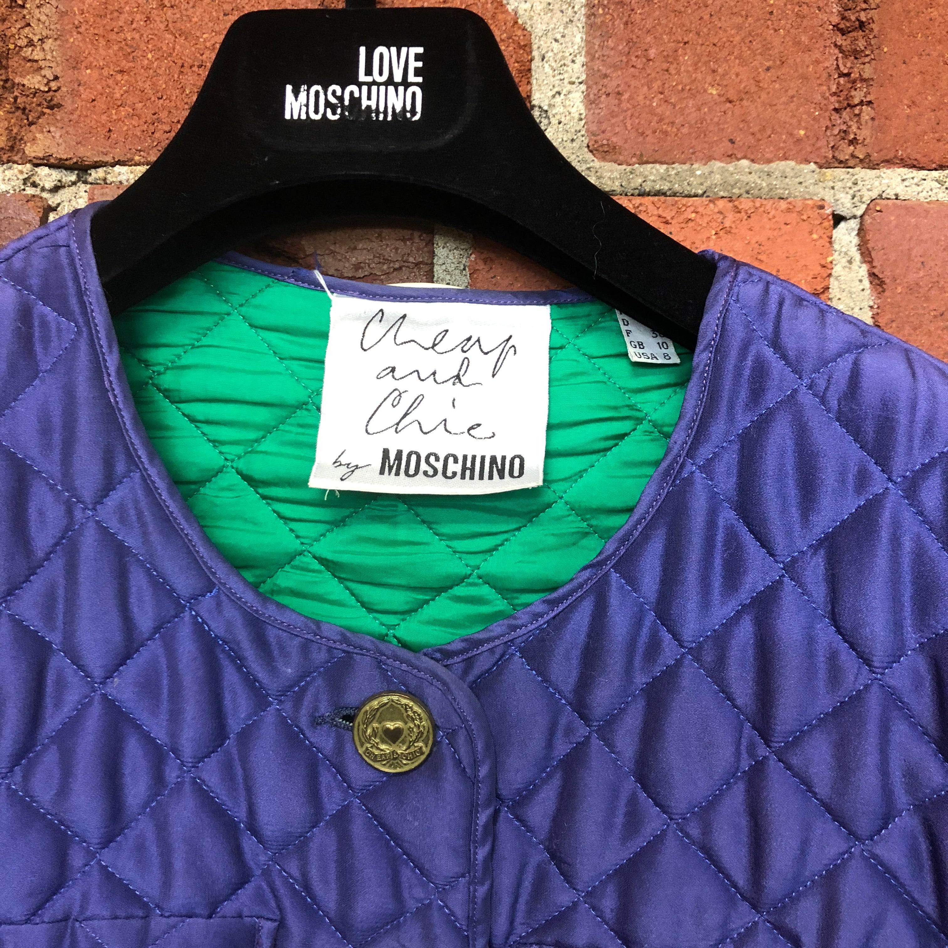 MOSCHINO 1980s quilted jacket