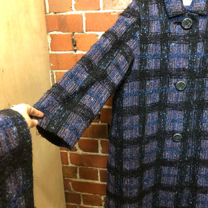 1950s woven wool coat with matching scarf!