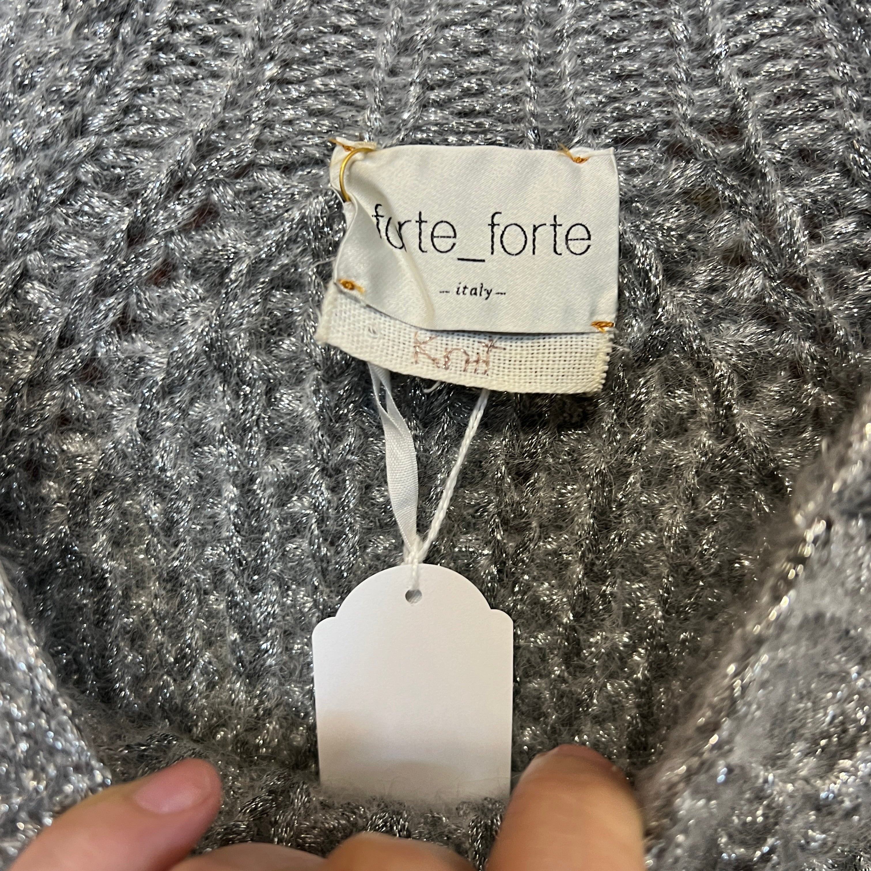 FORTE FORTE silver wool jumper