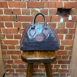 VIVIENNE WESTWOOD leather croc handbag