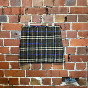 BURBERRY Y2K wool mini skirt