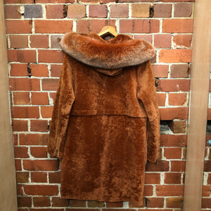 CHINESE designer shearing and fox fur coat