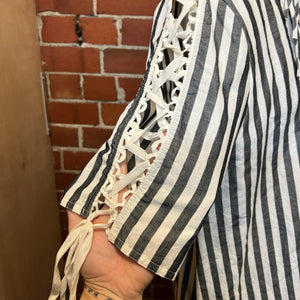 DAMIR DOMA striped cotton dress