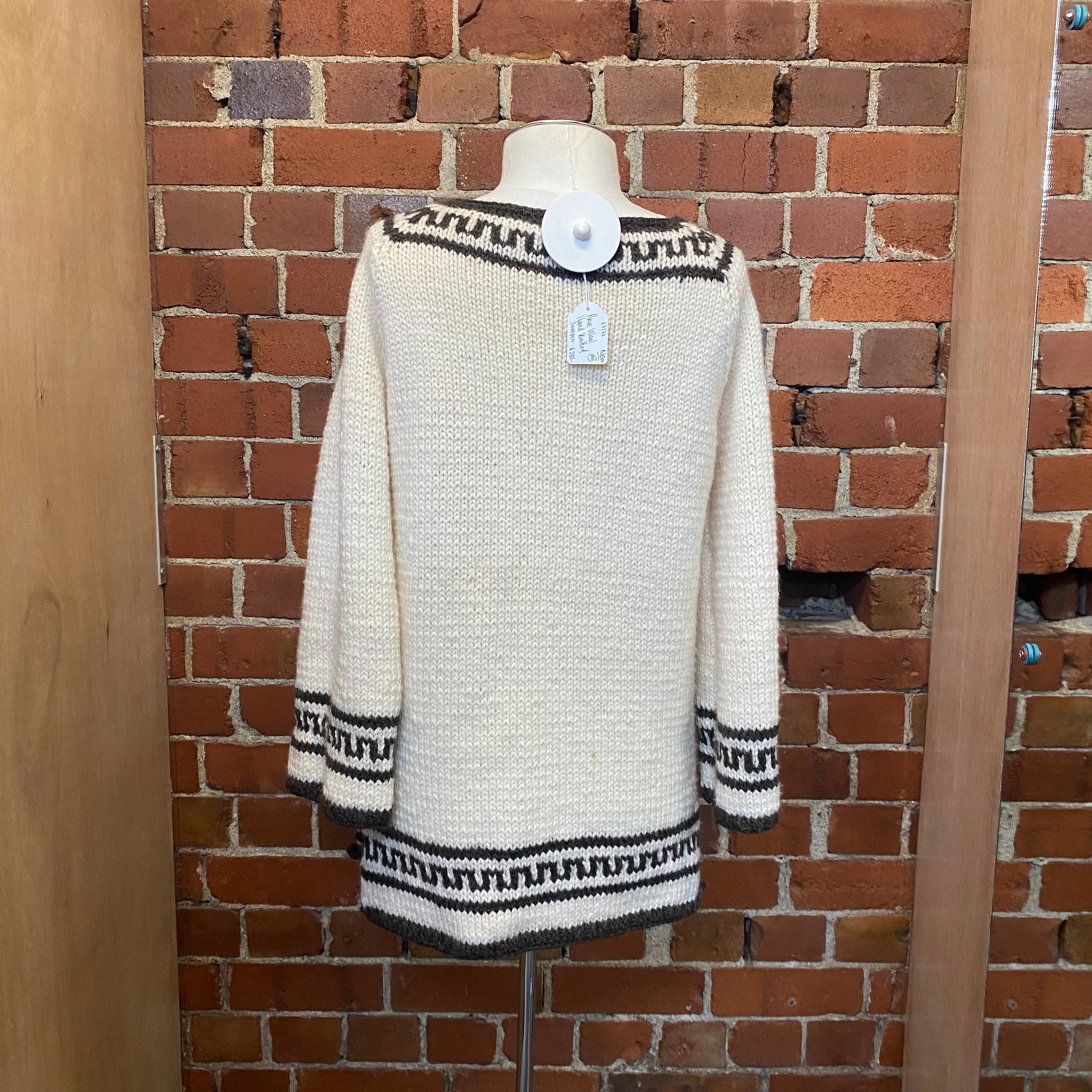 NEW Handknitted pure wool jumper
