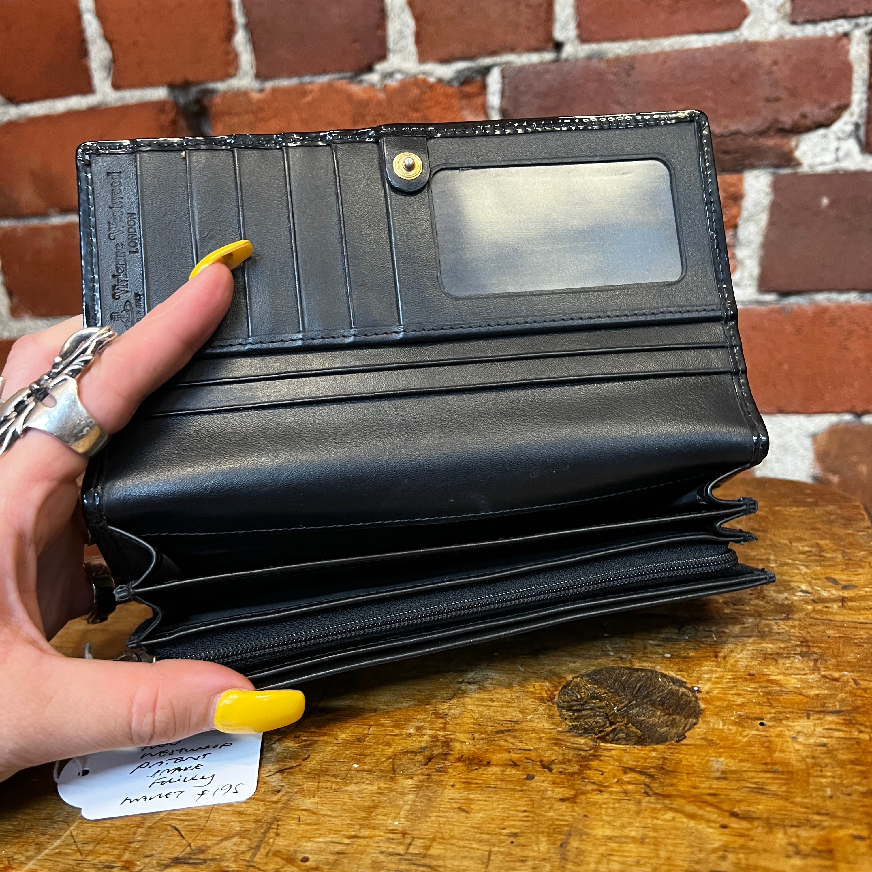 VIVIENNE WESTWOOD patent leather wallet