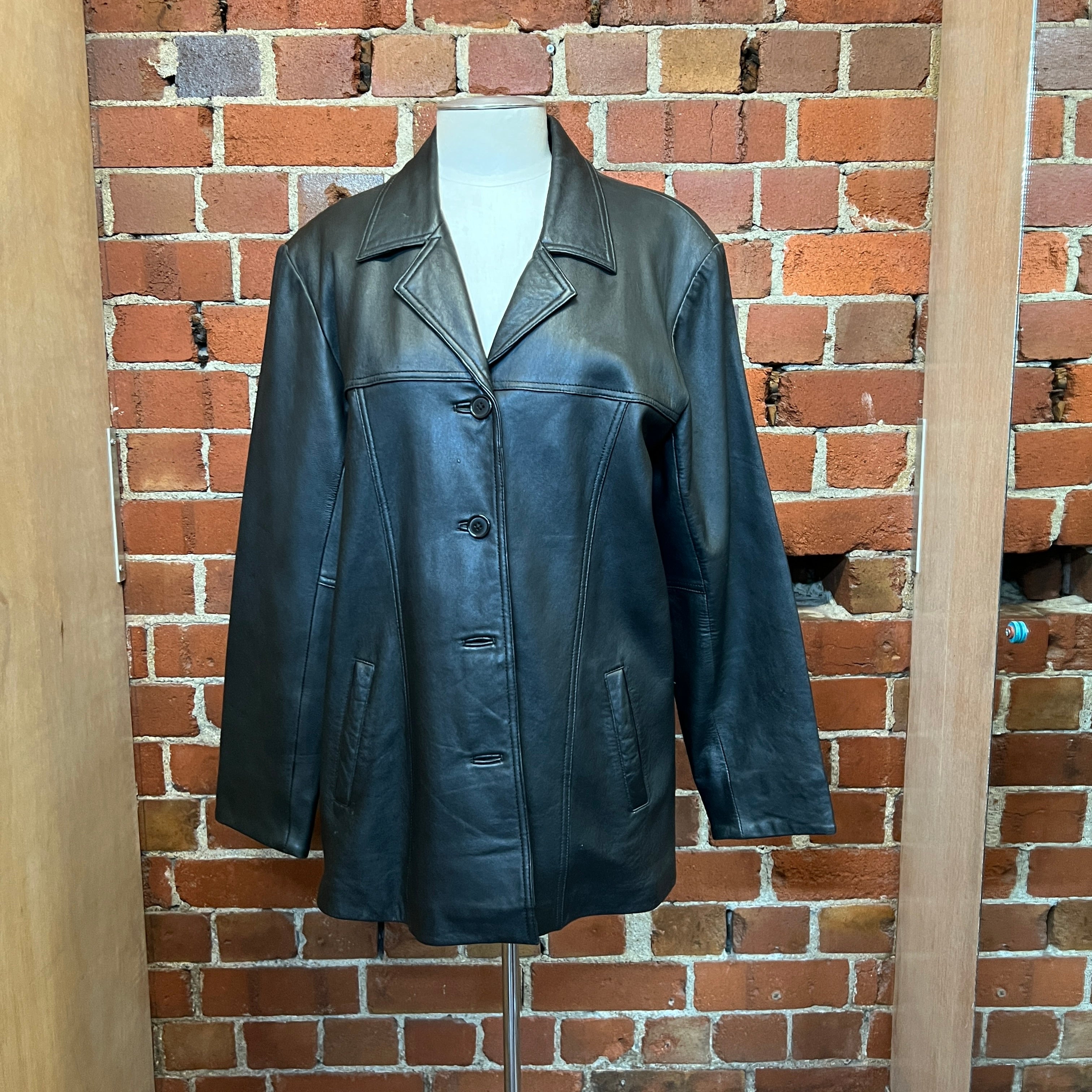 1990'S BOXY leather jacket