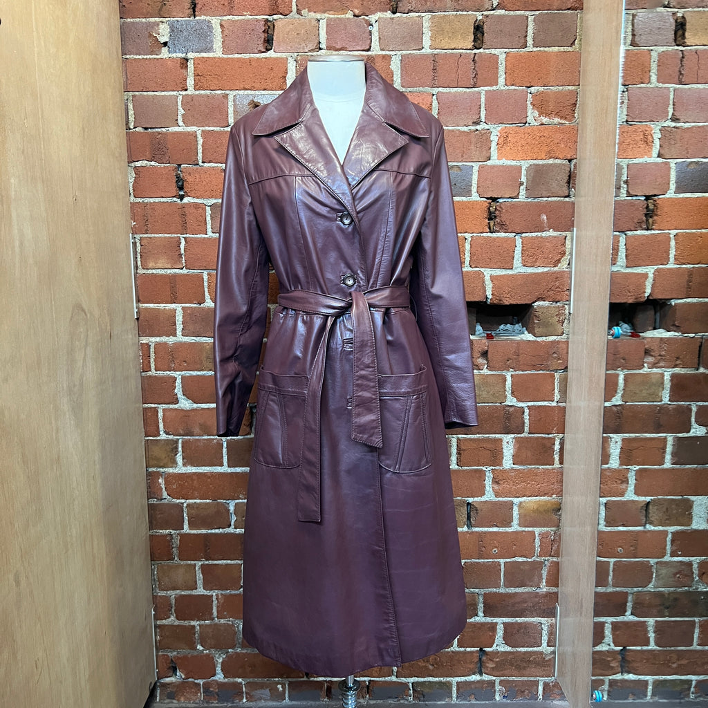 1970's CUSTOM made leather coat