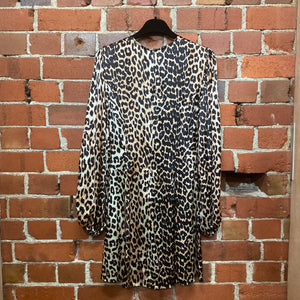 GANNI leopard mini dress