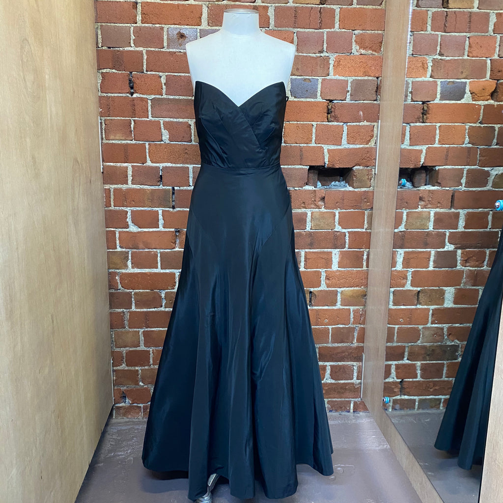 English Designer strapless gown