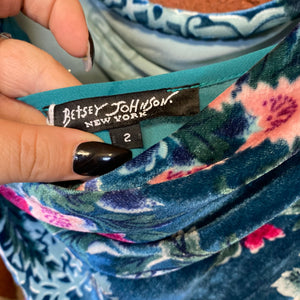 BETSEY JOHNSON New York silk velvet dress Wellington Hunters and Collectors BETSEY JOHNSON New York silk velvet dress Wellington Hunters and Collectors