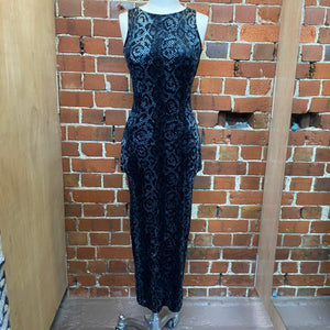 BETSEY JOHNSON 2000s snakeskin velvet gown Wellington Hunters and Collectors BETSEY JOHNSON 2000s snakeskin velvet gown Wellington Hunters and Collectors
