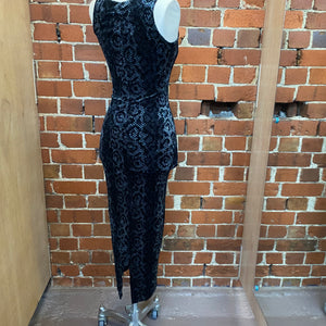 BETSEY JOHNSON 2000s snakeskin velvet gown Wellington Hunters and Collectors BETSEY JOHNSON 2000s snakeskin velvet gown Wellington Hunters and Collectors