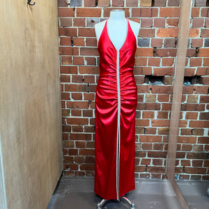 Y2K USA designer satin gown