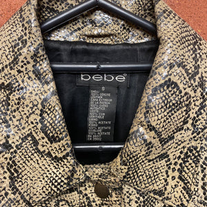 BEBE genuine leather jacket