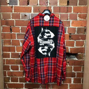 PLEASURES tartan shirt jacket