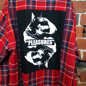 PLEASURES tartan shirt jacket