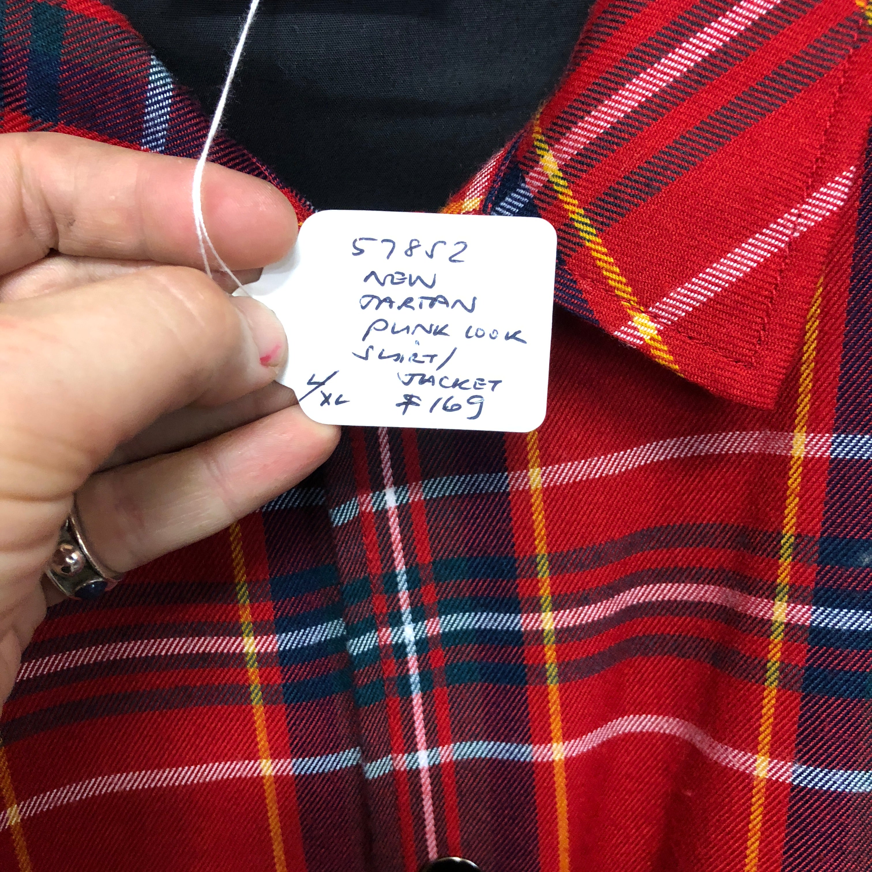 PLEASURES tartan shirt jacket