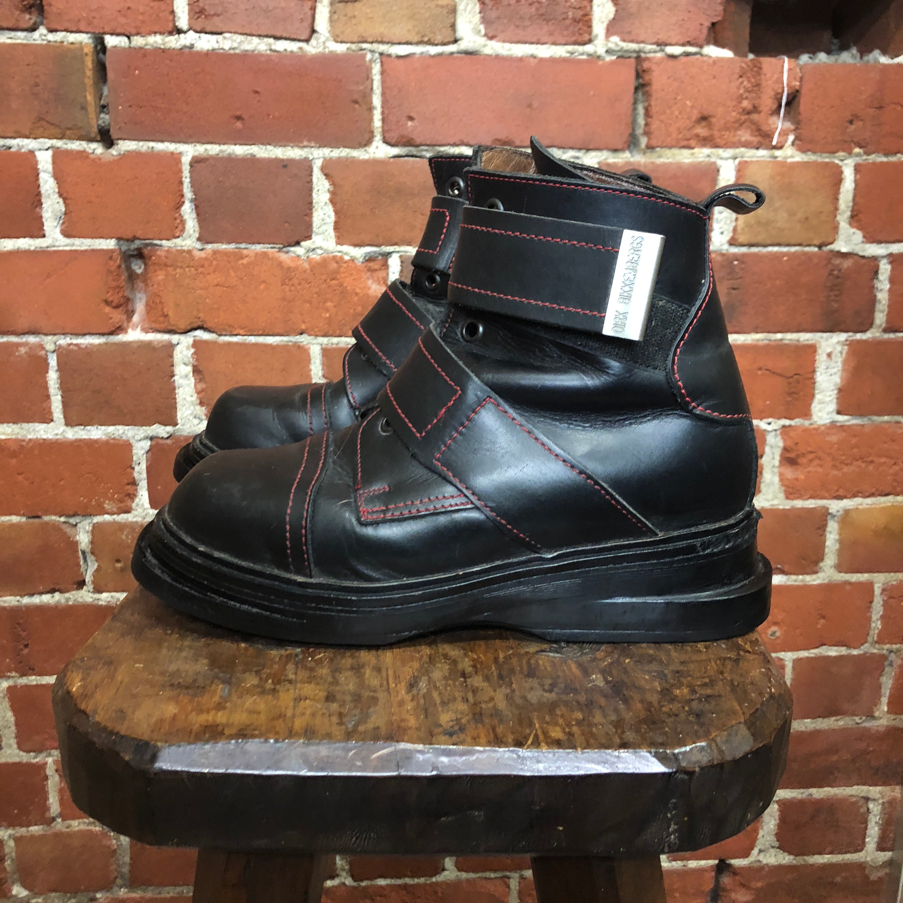DIRK BIKKENBERG 1990S leather boots 37