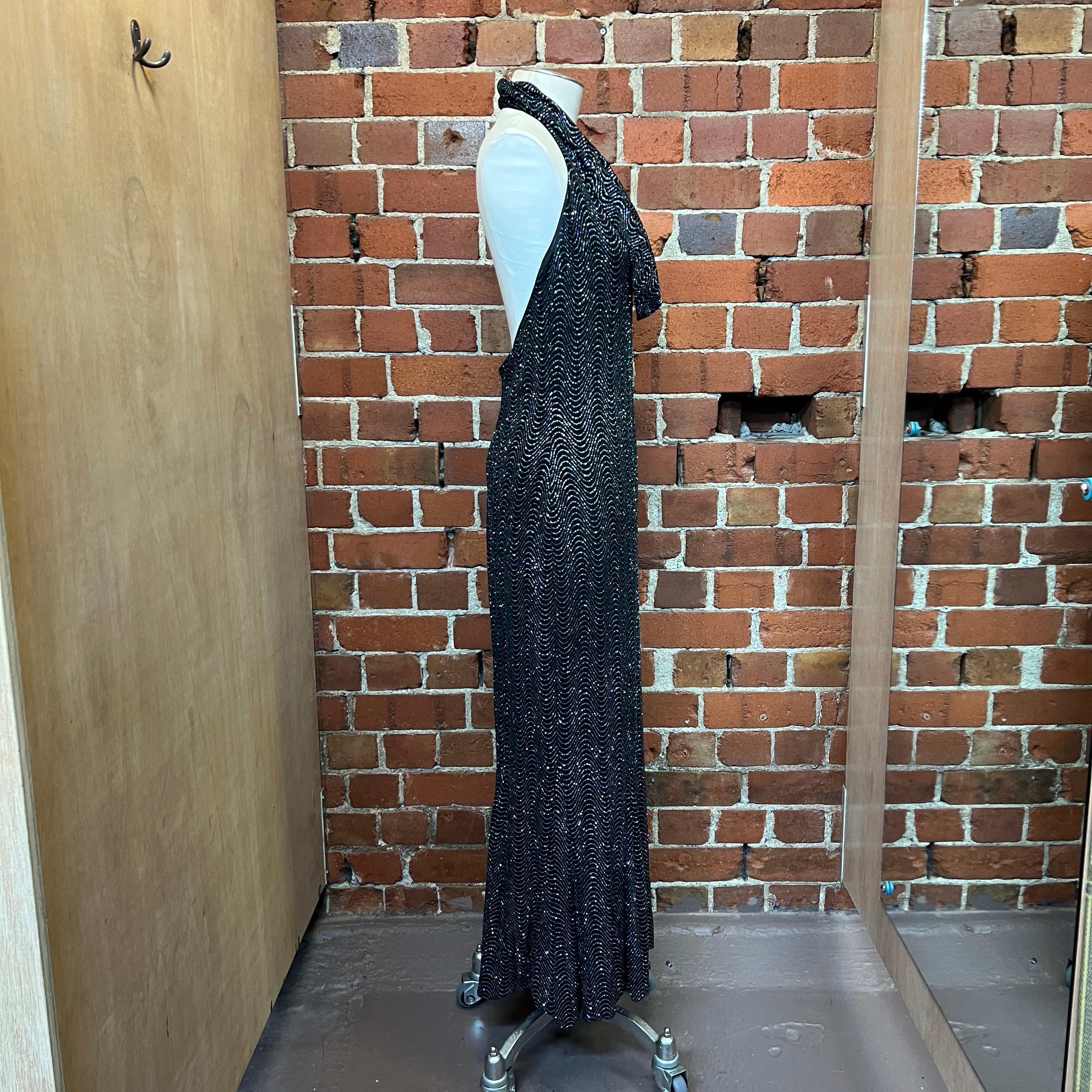 USA DESIGNER stretchy sparkle gown