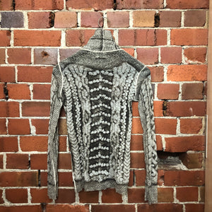 JEAN PAUL GAULTIER cable knit mesh top