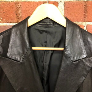 YOHJI YAMAMOTO full length leather coat