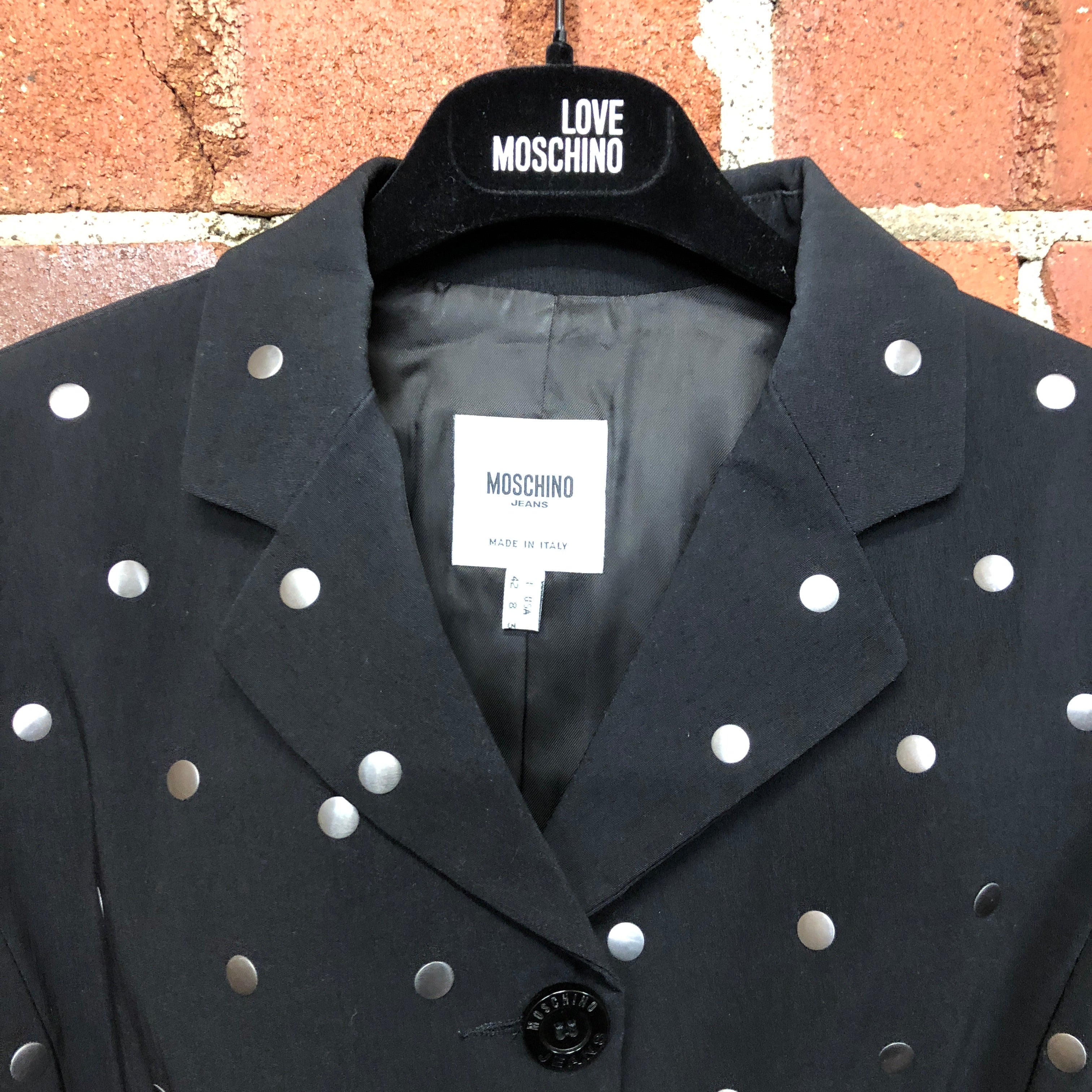 MOSCHINO metal 'domes' jacket