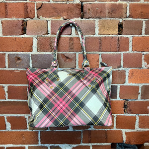 VIVIENNE WESTWOOD Stewart tartan handbag