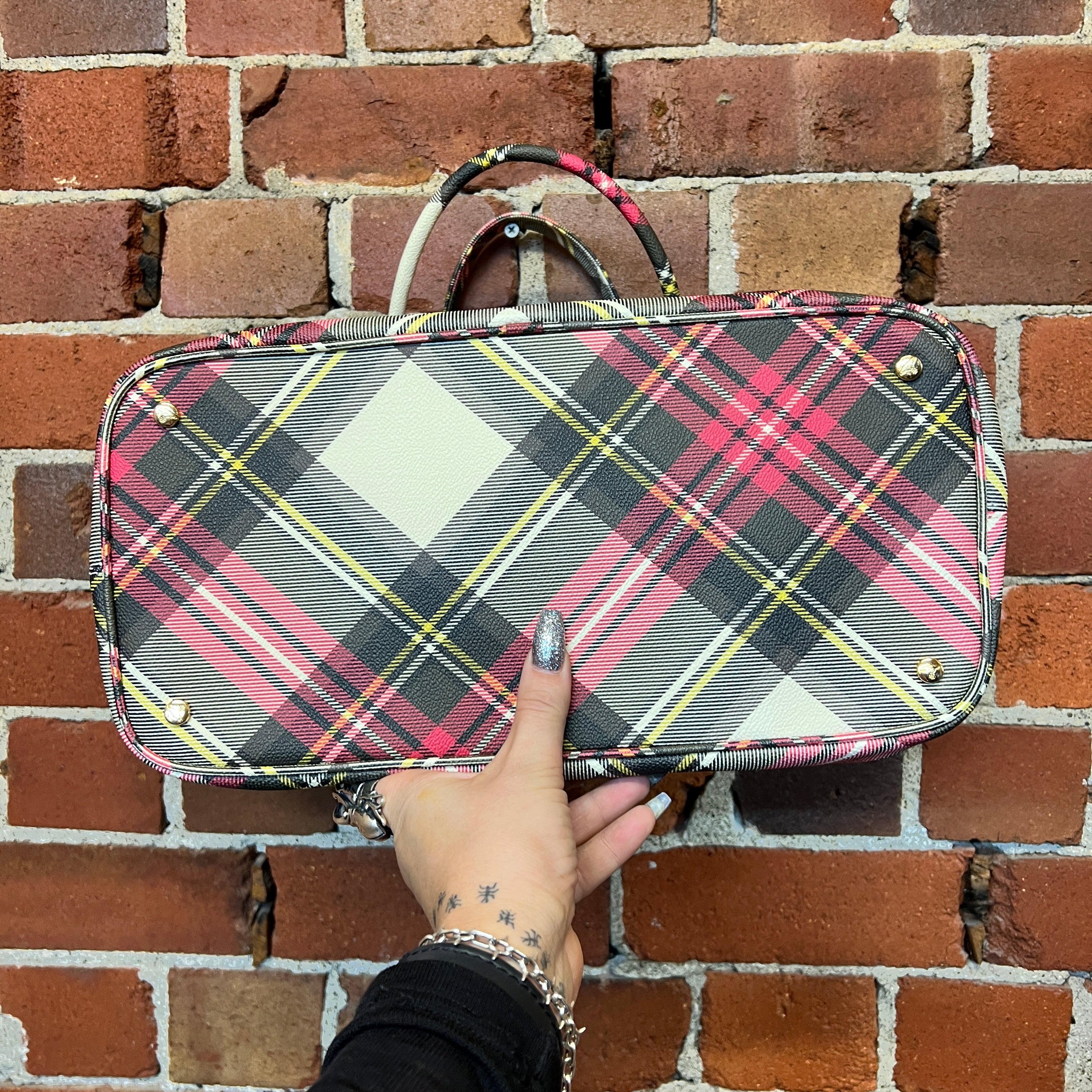 VIVIENNE WESTWOOD Stewart tartan handbag