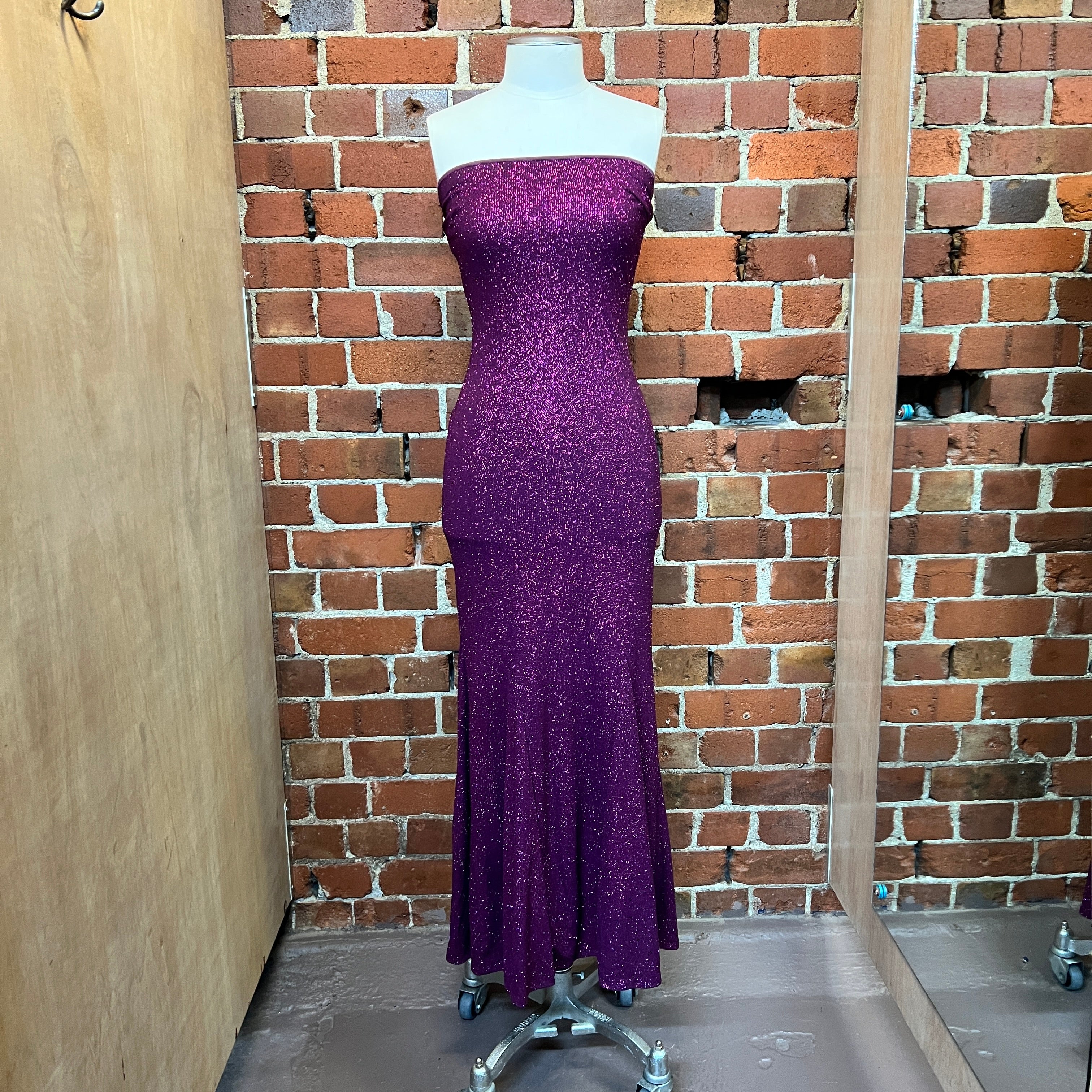 USA DESIGNER Y2K strapless sparkle gown