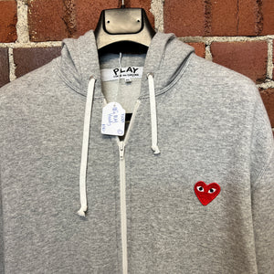 Cdg play outlet hoodie grey