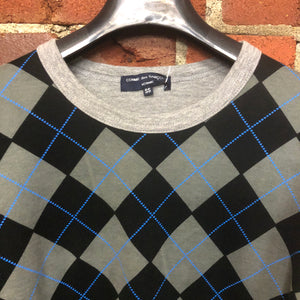 COMME DES GARCONS tartan front skivvy