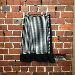 COMME DES GARCONS gingham wool skirt