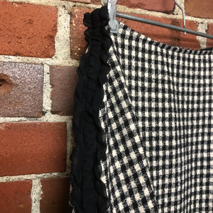 COMME DES GARCONS gingham wool skirt