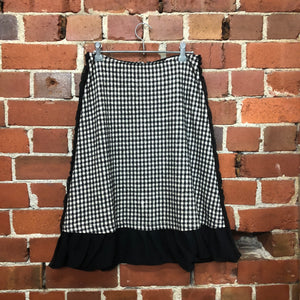 COMME DES GARCONS gingham wool skirt