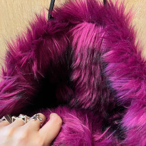 DIESEL faux fur lined handbag