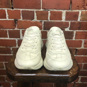 GUCCI Rhyton Gucci logo leather sneaker 44