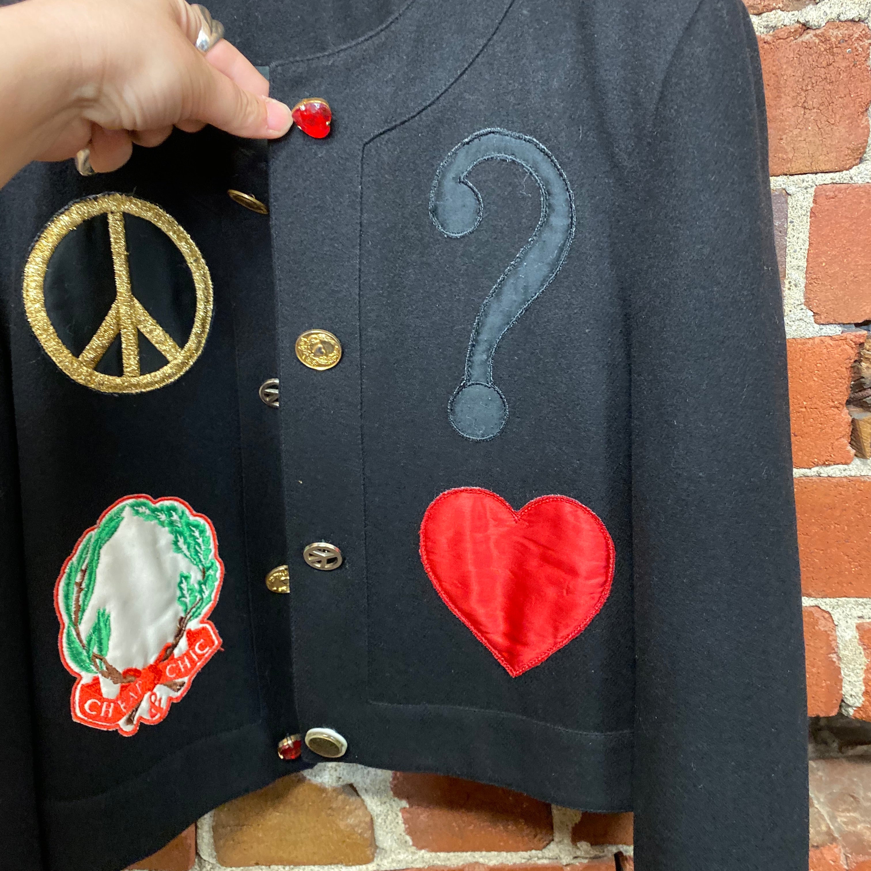 MOSCHINO 1990s charms and appliqués  The Nanny jacket