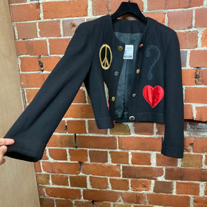 MOSCHINO 1990s charms and appliqués  The Nanny jacket