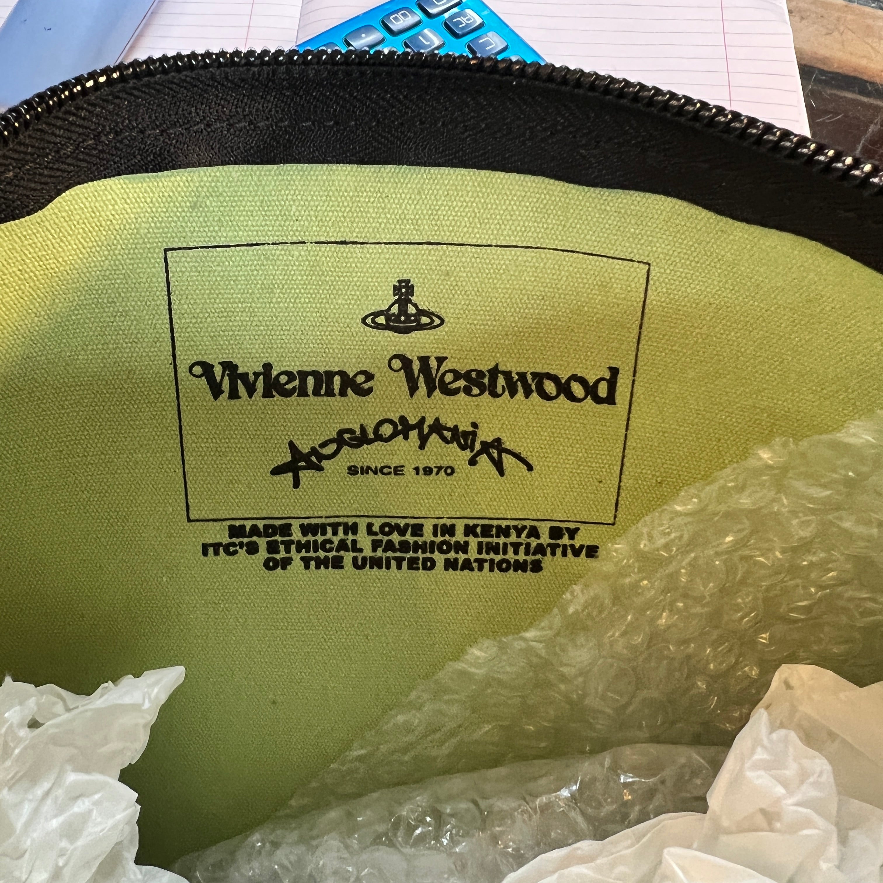 VIVIENNE WESTWOOD SQUIGGLE clutch RARE!