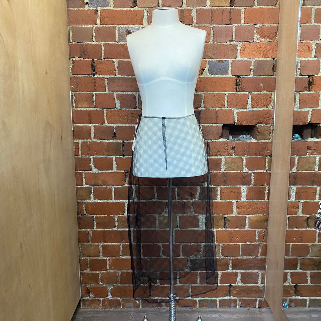 NZ designer sheer skirt