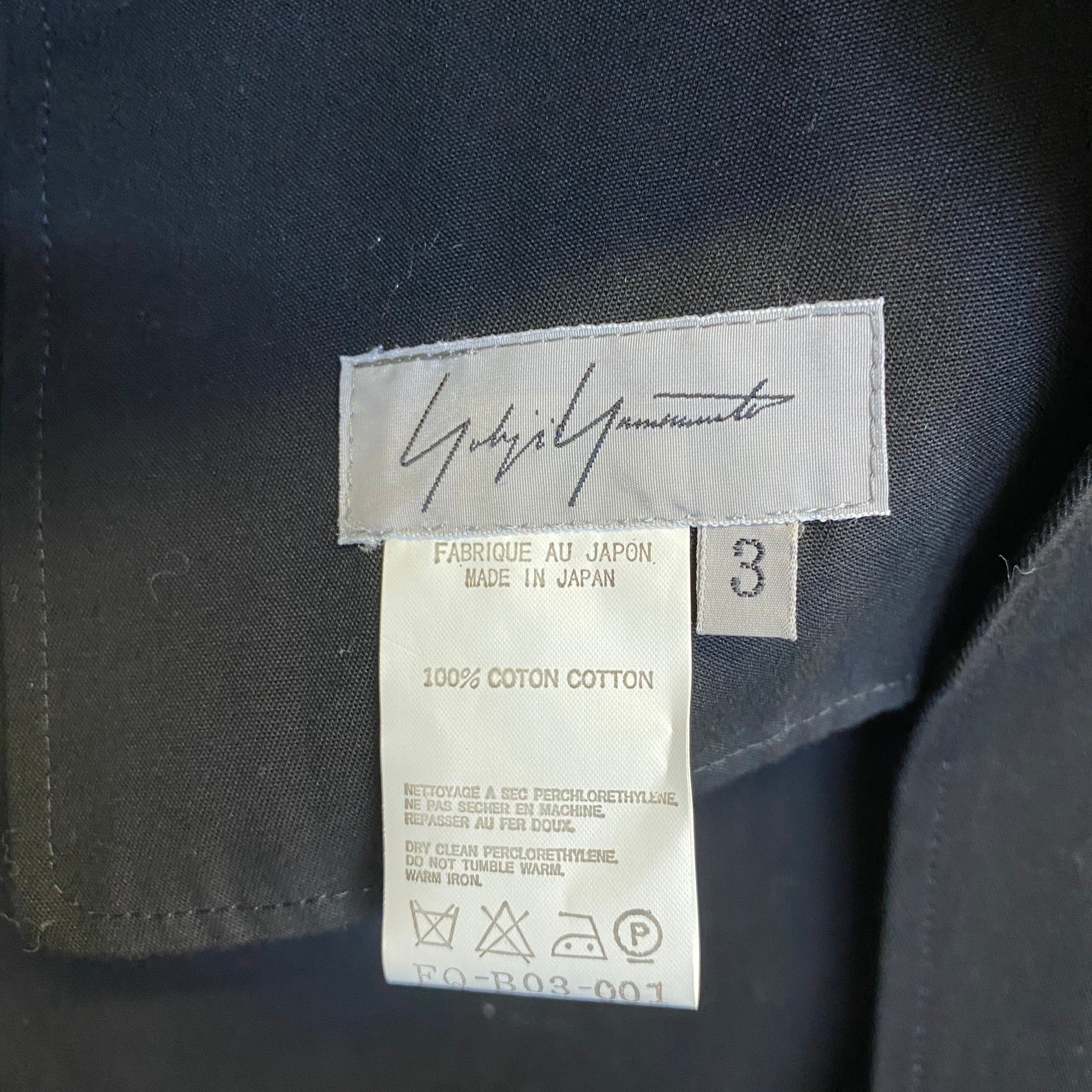 YOHJI YAMAMOTO cotton drill jacket