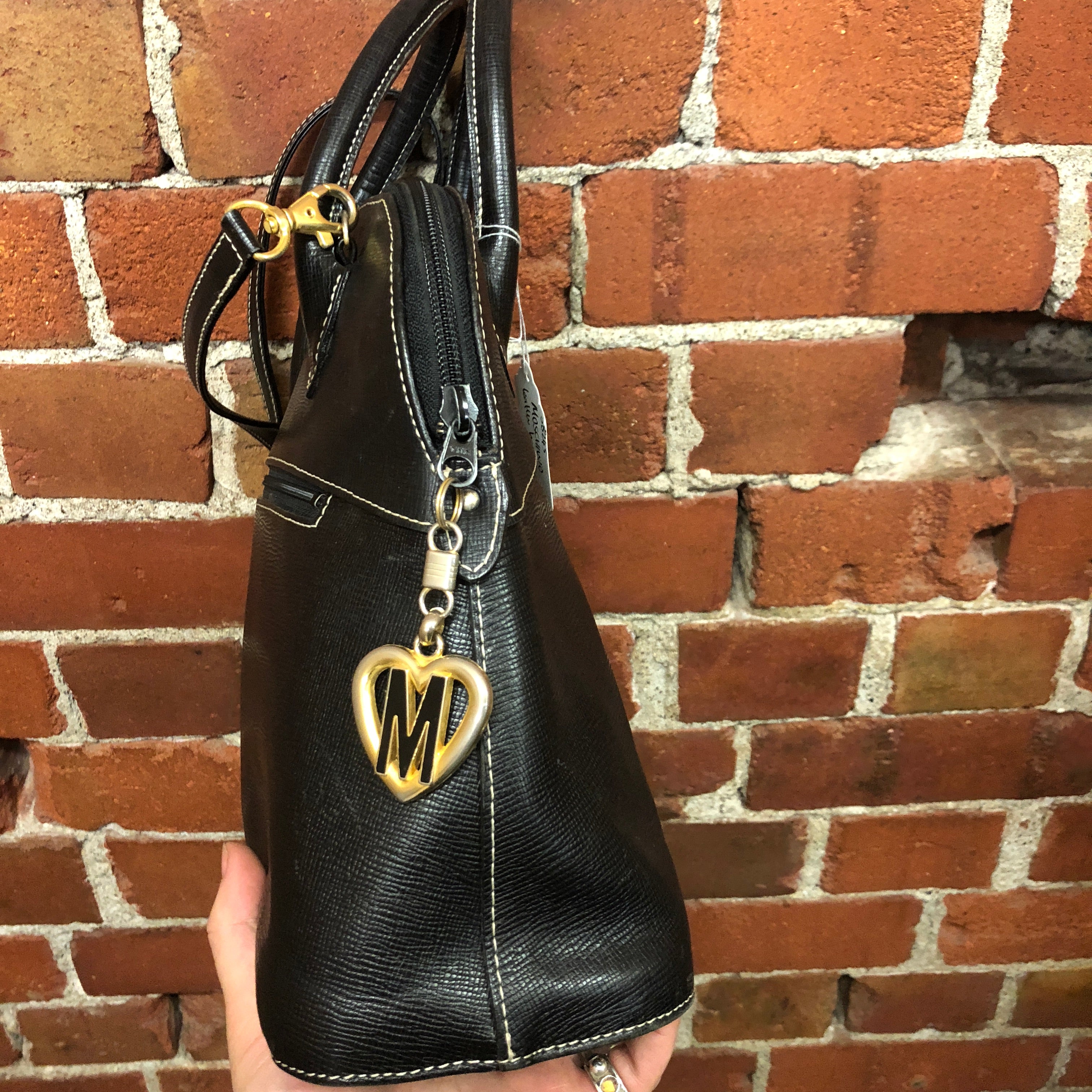 MOSCHINO leather handbag