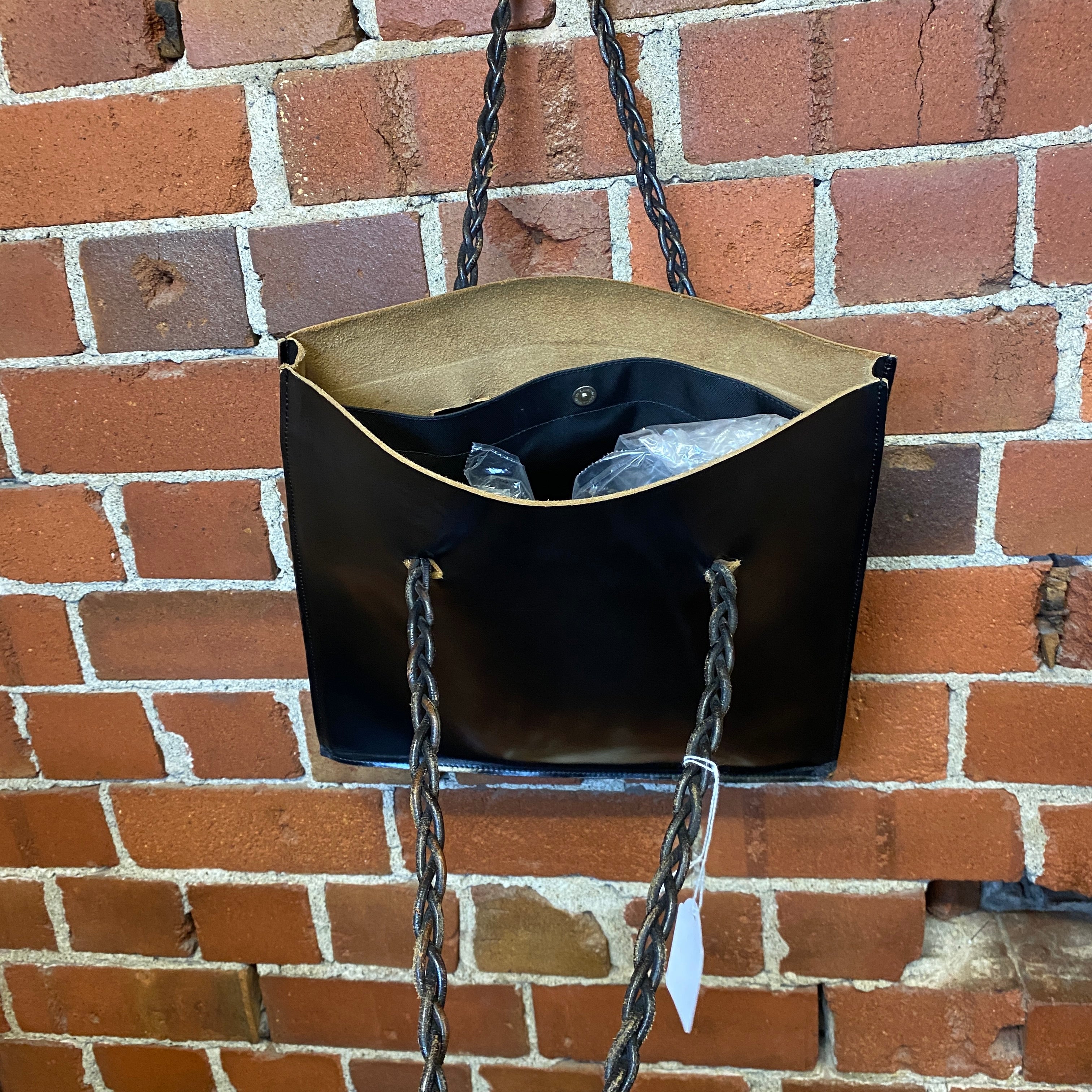 YOHJI YAMAMOTO leather handbag