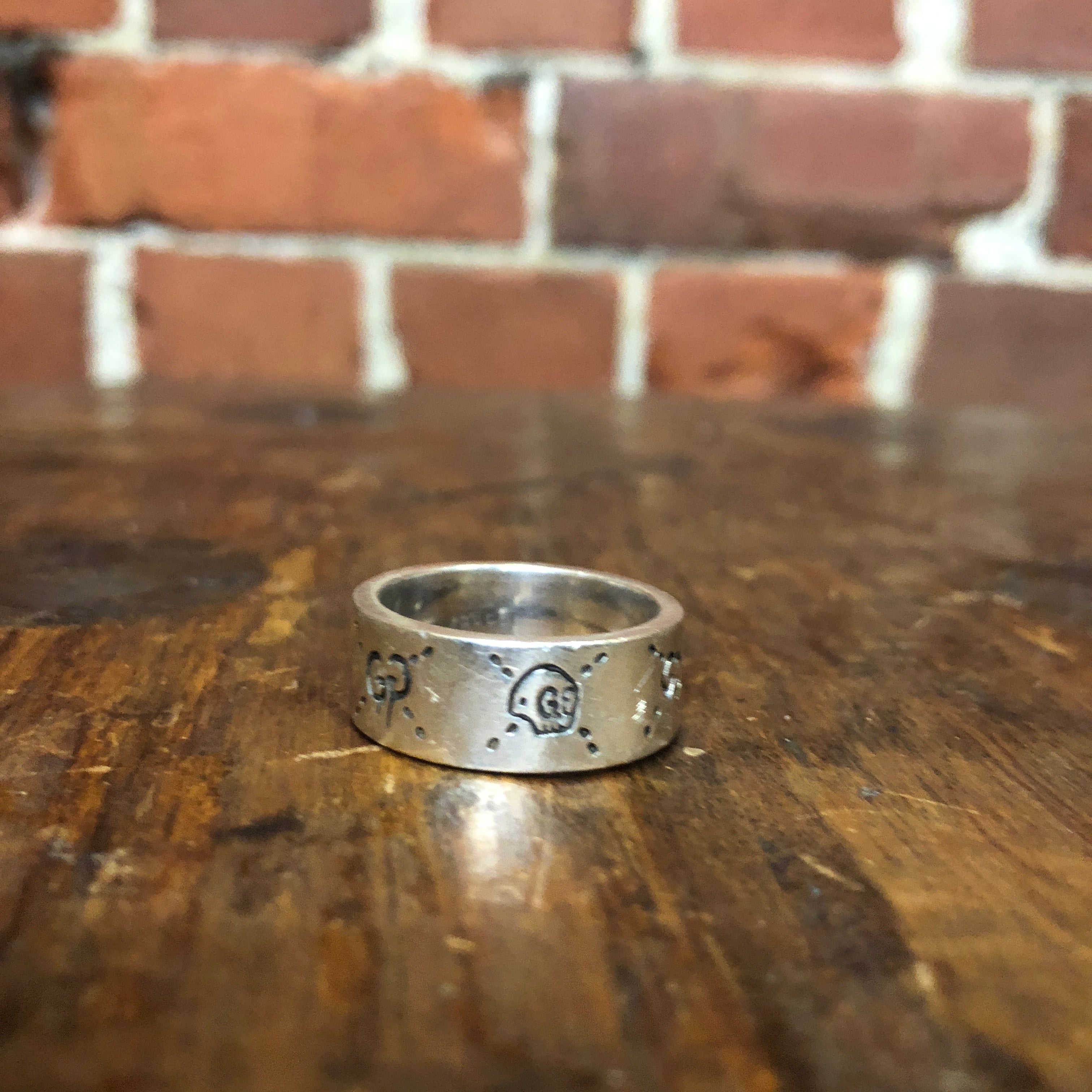 GUCCI Ghost sterling silver ring