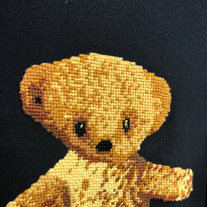 ACottageIndustrious Teddy Bear Cross Stitch Sweatshirt