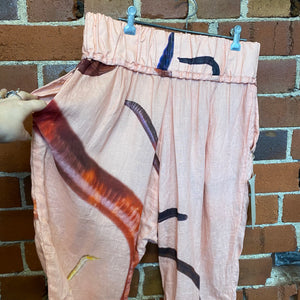 LELA JACOBS worm linen pants