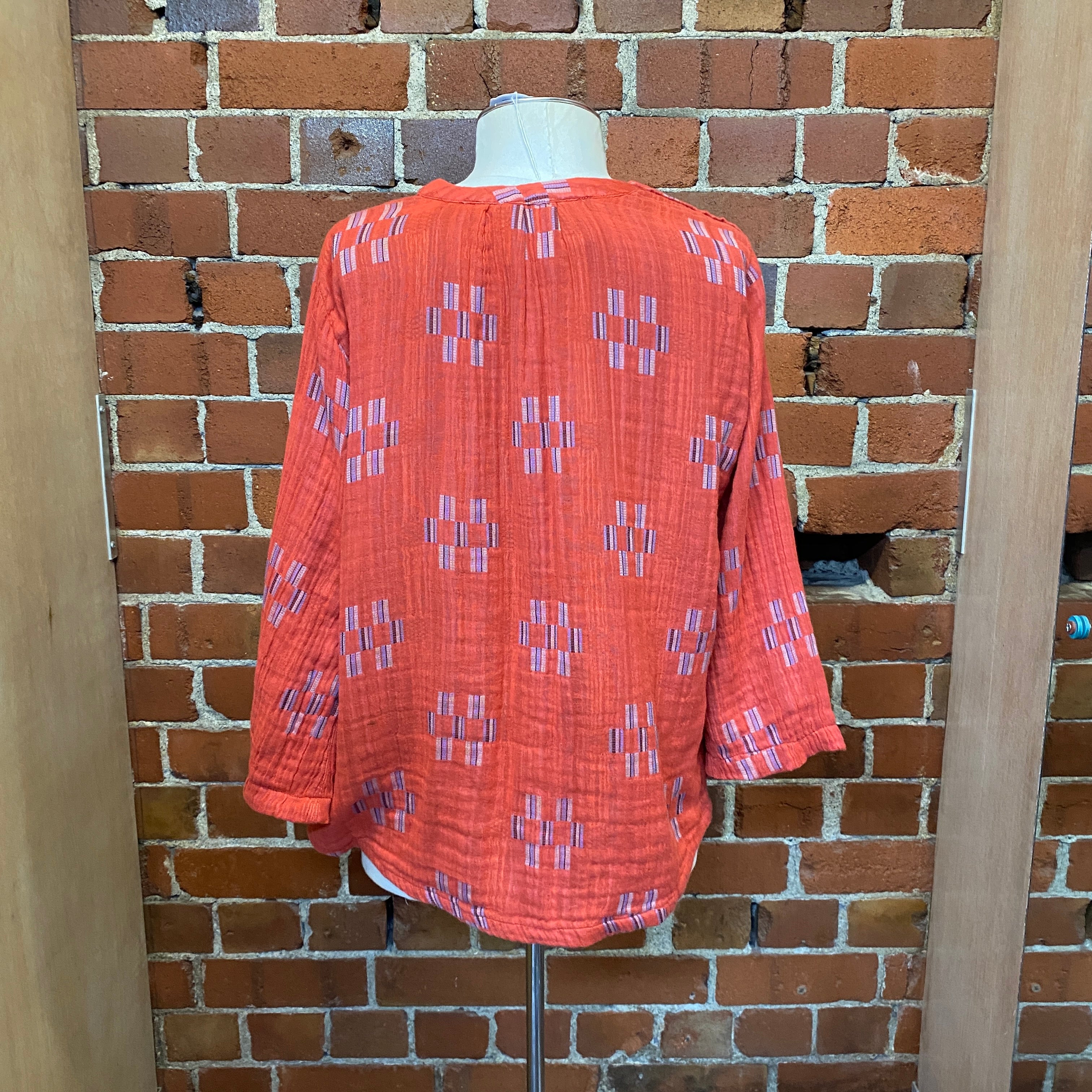WOVEN in India fabric top