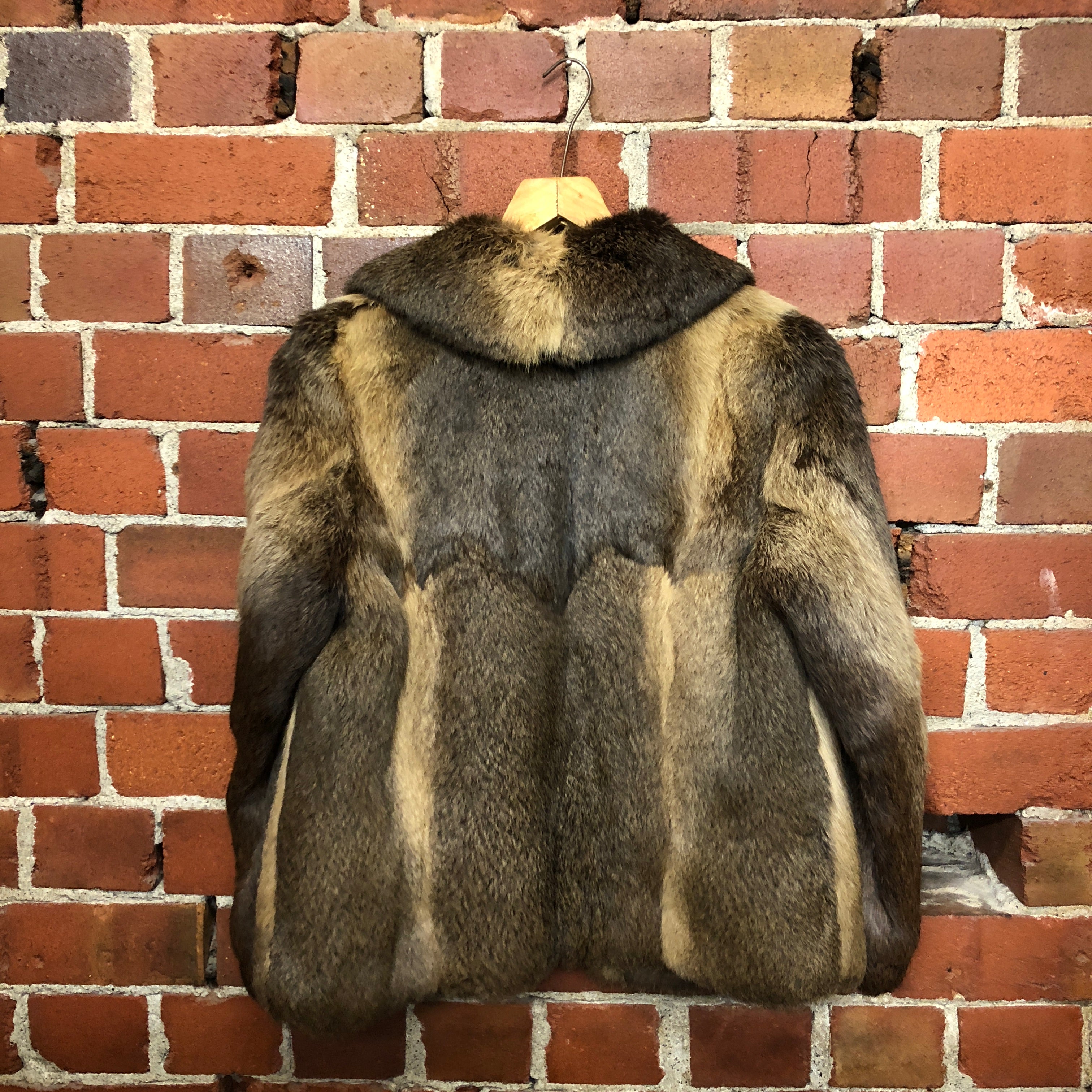 1970s rabbit fur jacket