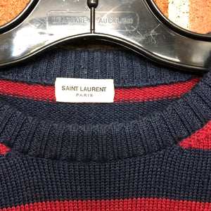 SAINT LAURENT nautical striped wool jumper