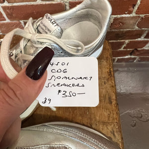 SPALWART X CDG silver leather sneakers 39